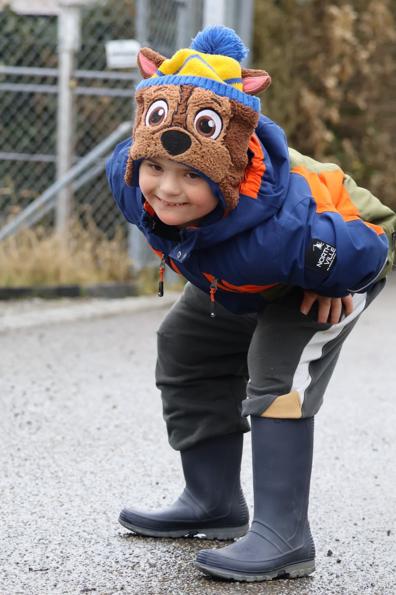 Child with disabilities smiling during a Zyt-Insle respite weekend